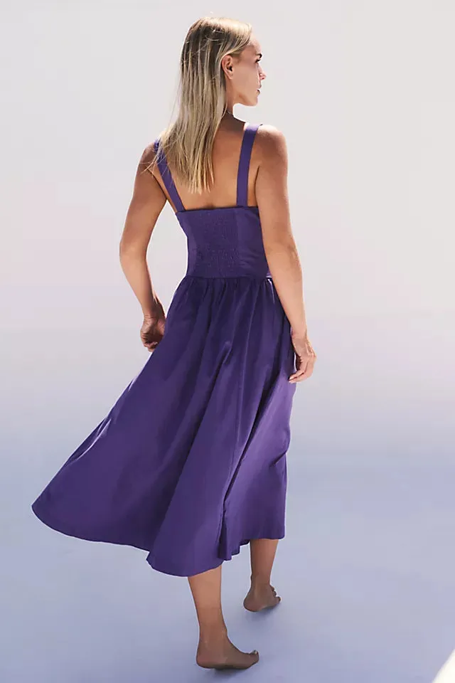 Paolo Midi Stylish Dress In Purple