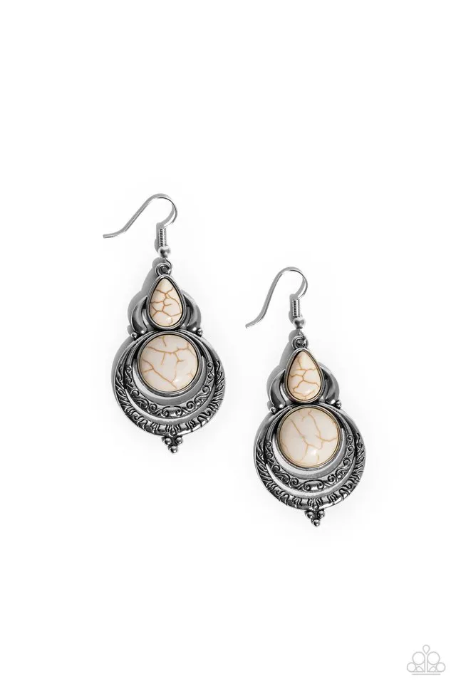 Paparazzi Earring ~ Sonoran Song - White