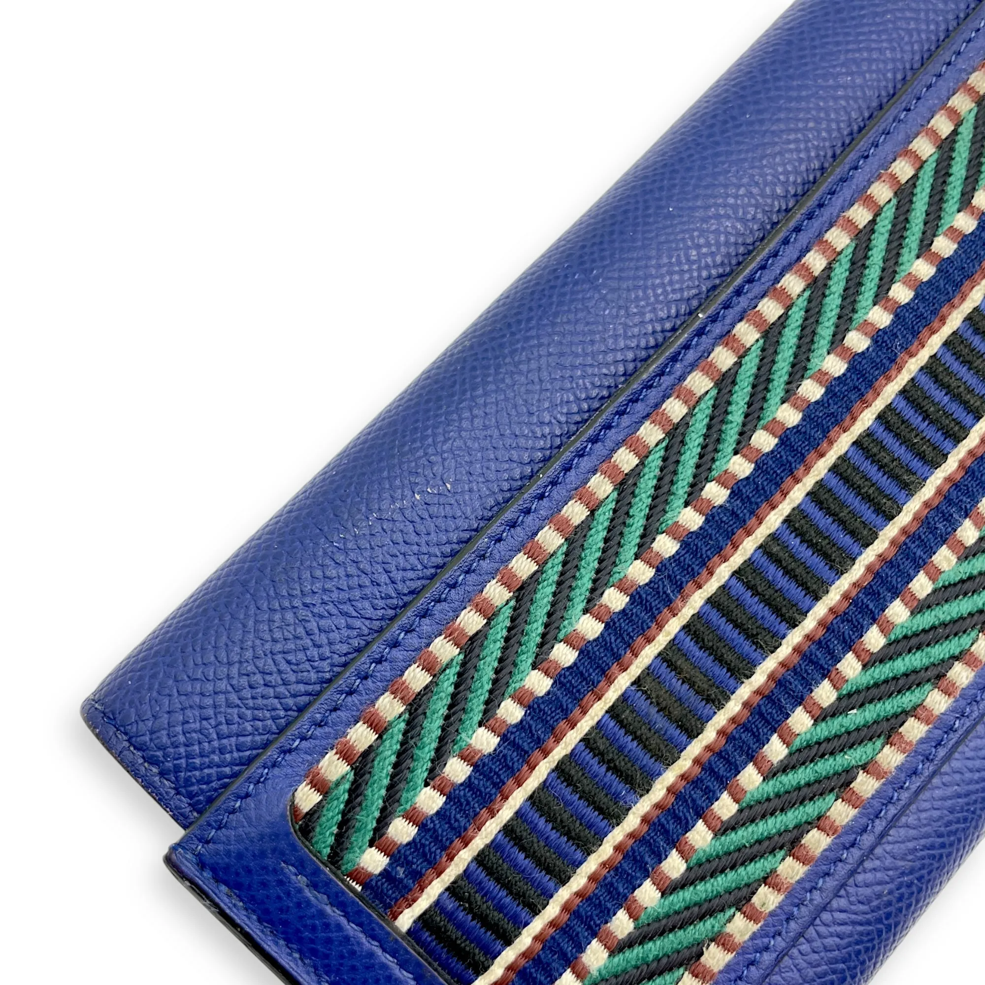 Passant Blue Electric Wallet in Epsom