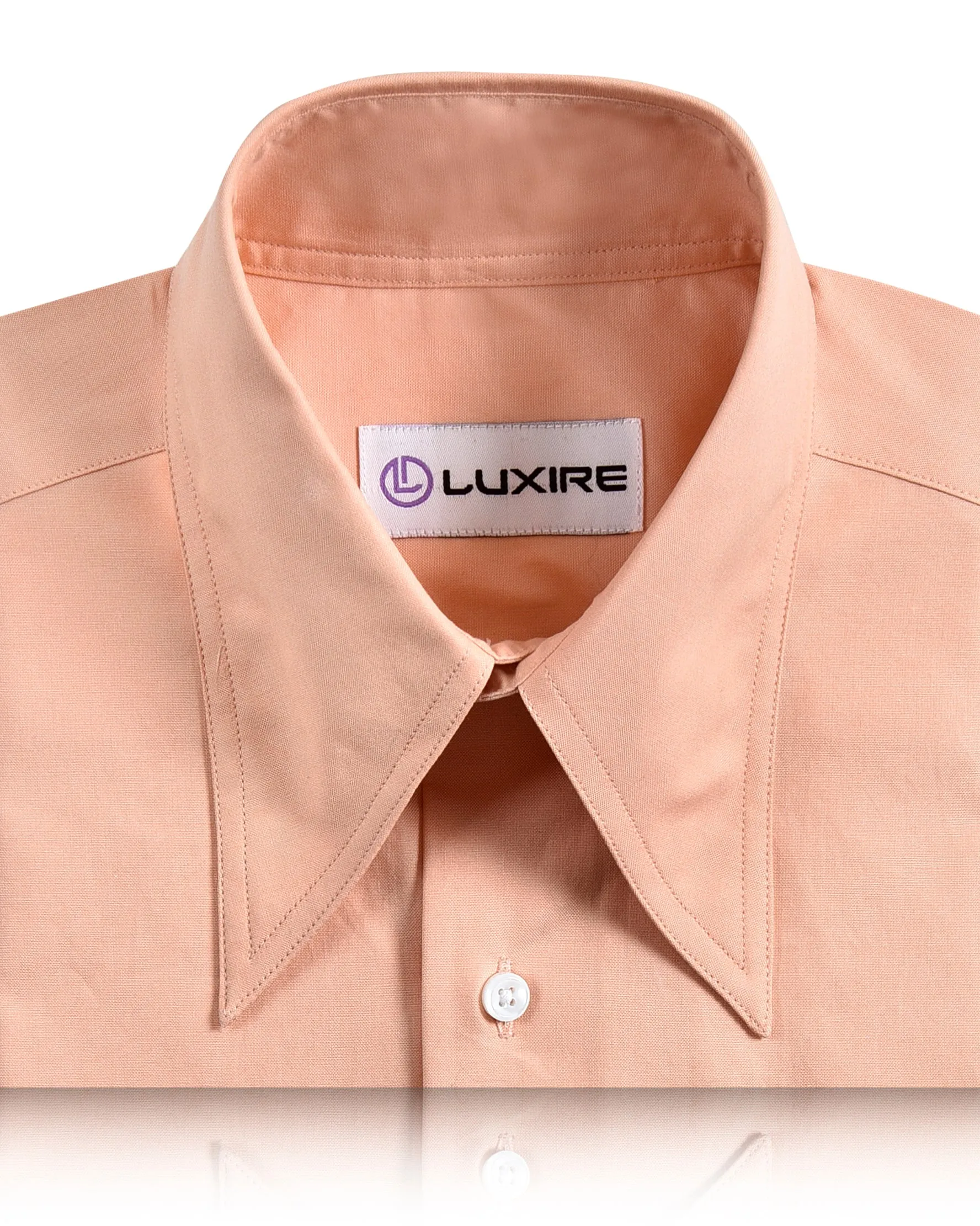 Peach Casual Oxford Shirt