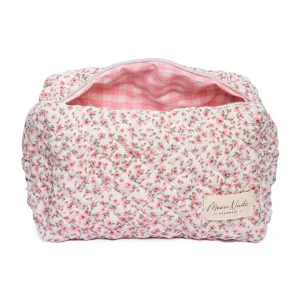 Peony Quilted Make Up Bag