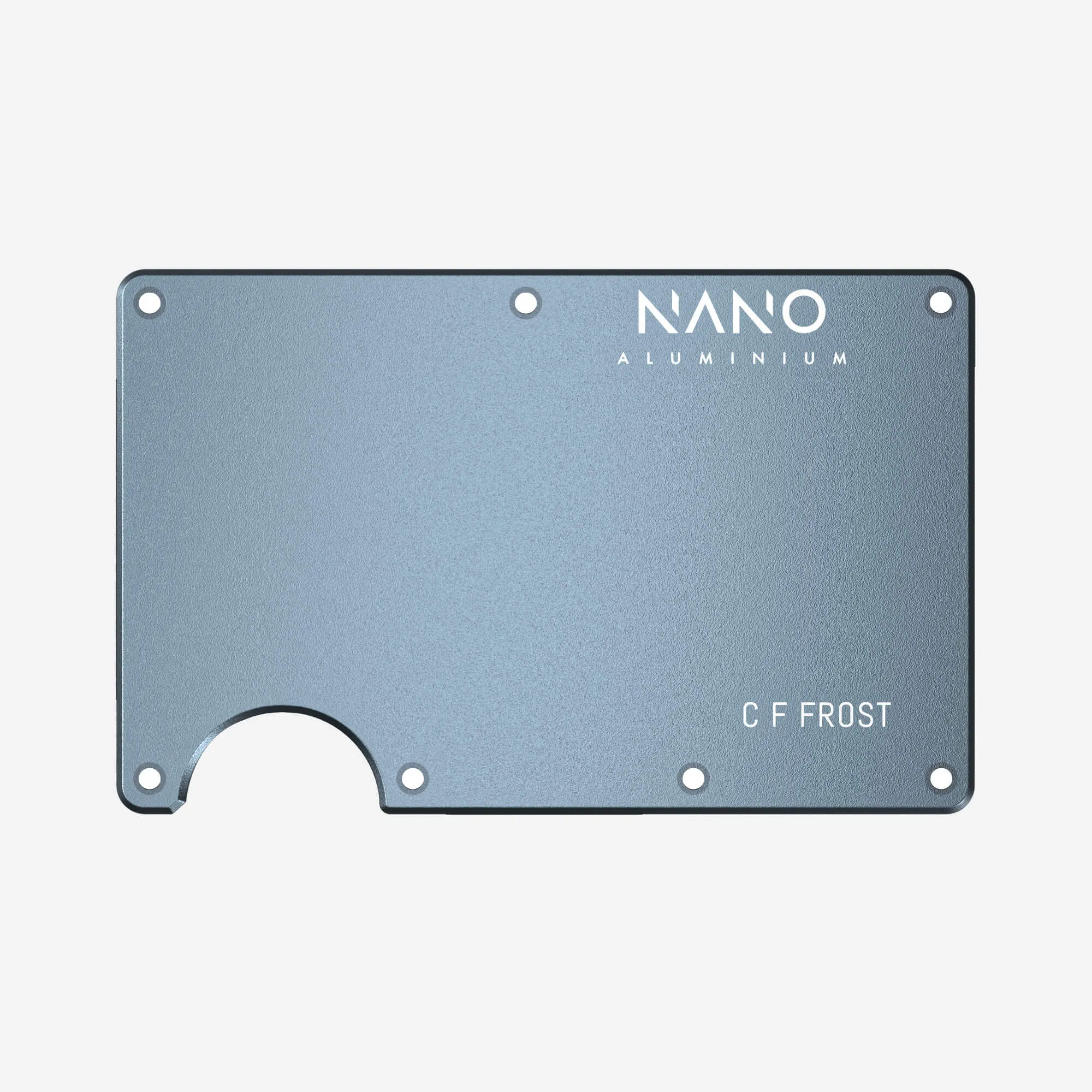 Personalised Front & Back Wallet Cover Plates (Forza Grey)