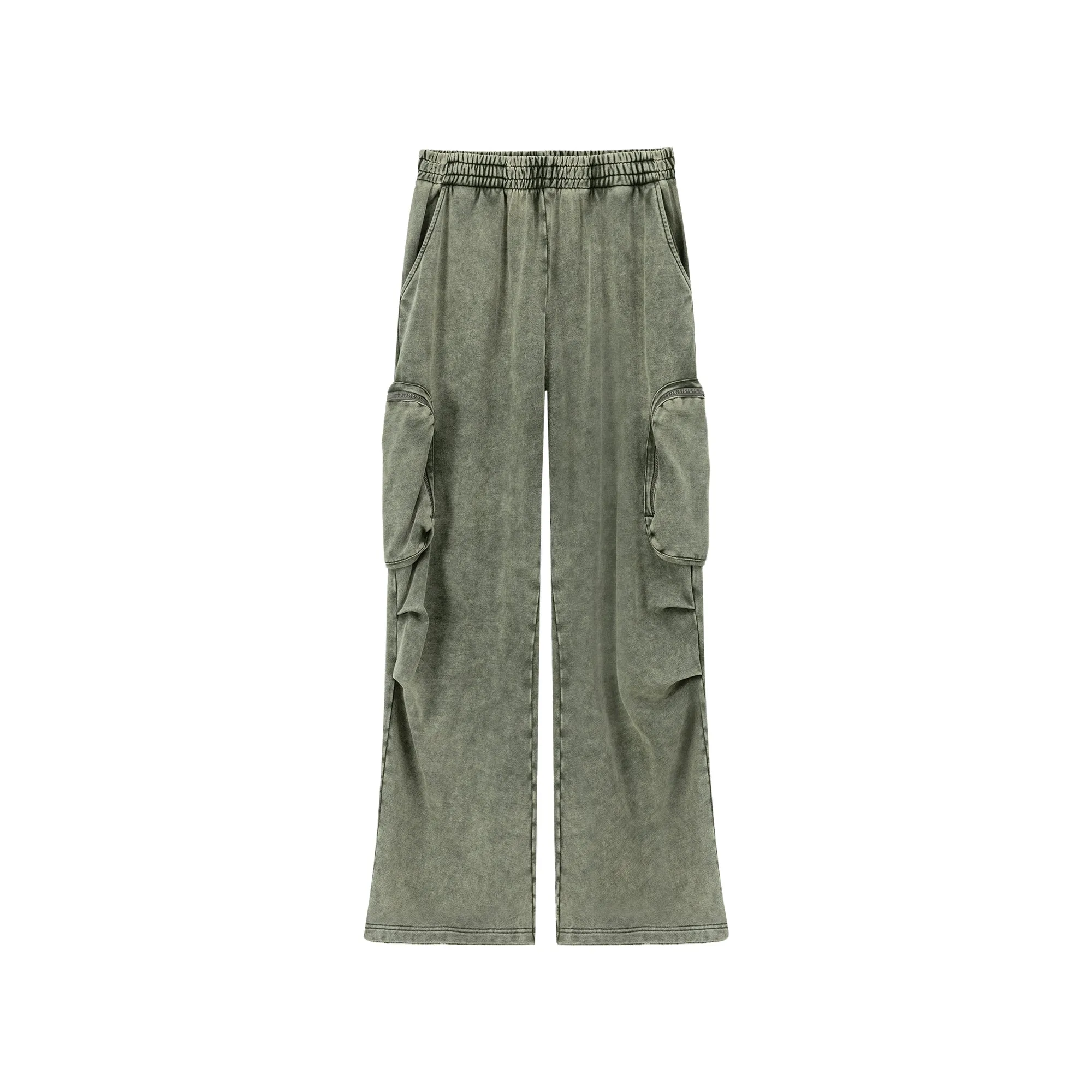 Pocket Wide Casual Pants