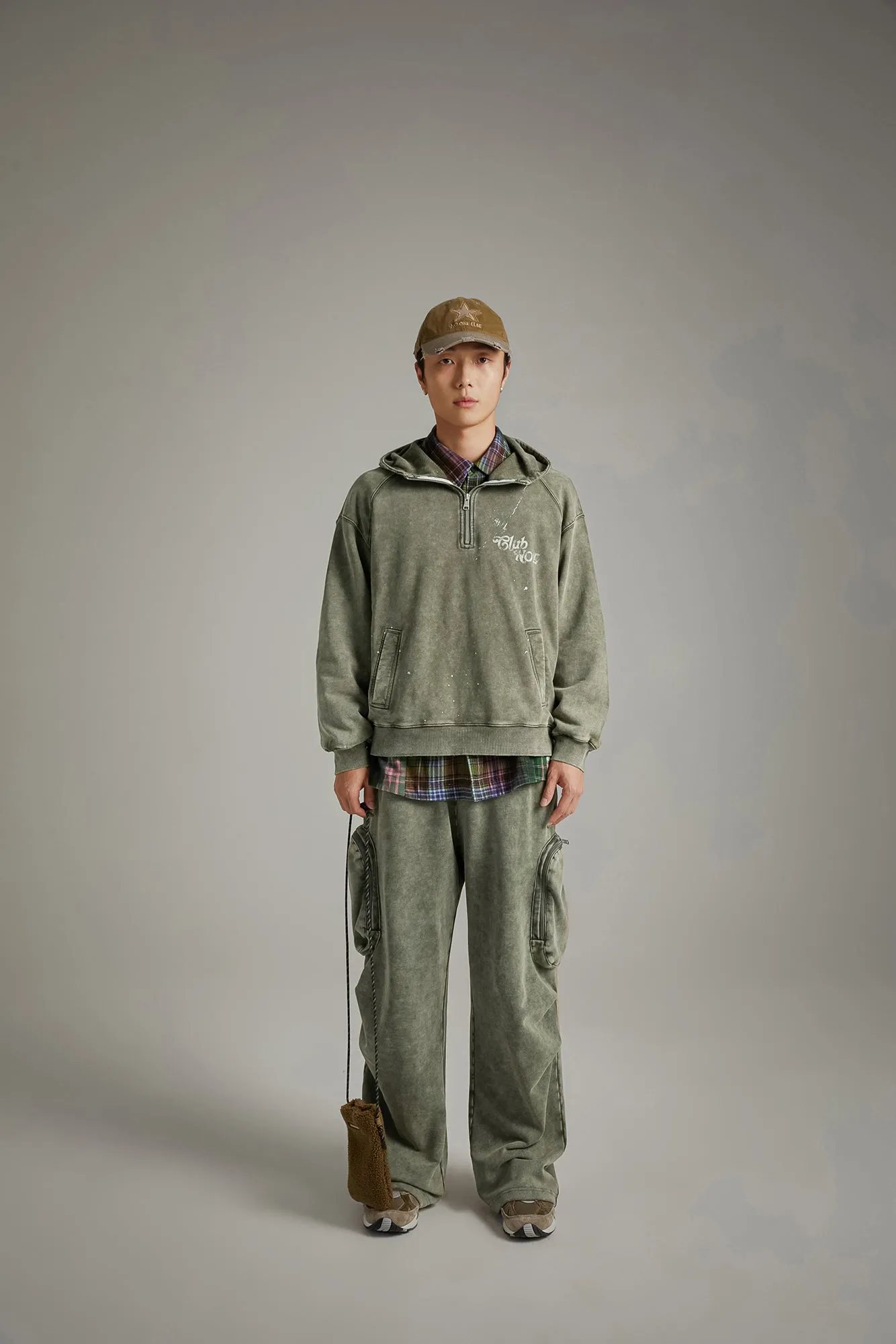 Pocket Wide Casual Pants