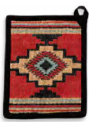 "Azteca" Western Jacquard Pot Holder- 7" x 9"