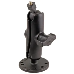 RAM Mount Flat Surface Mount w/1" Ball, including M6 X 30 SS HEX Head Bolt, f/Raymarine Dragonfly-4/5  WiFish Devices [RAM-B-202-379-M616U]