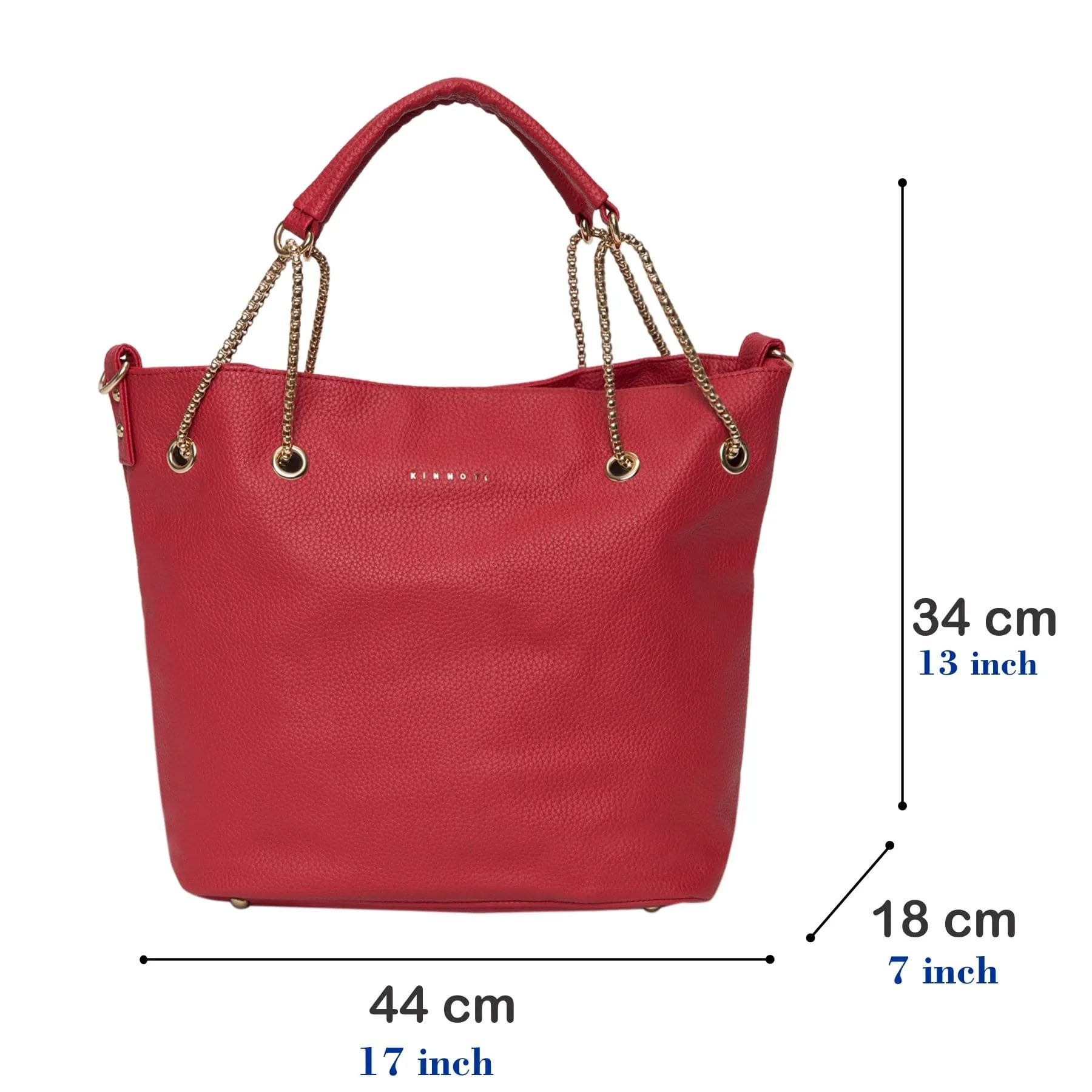 Red Chain Tote Bag