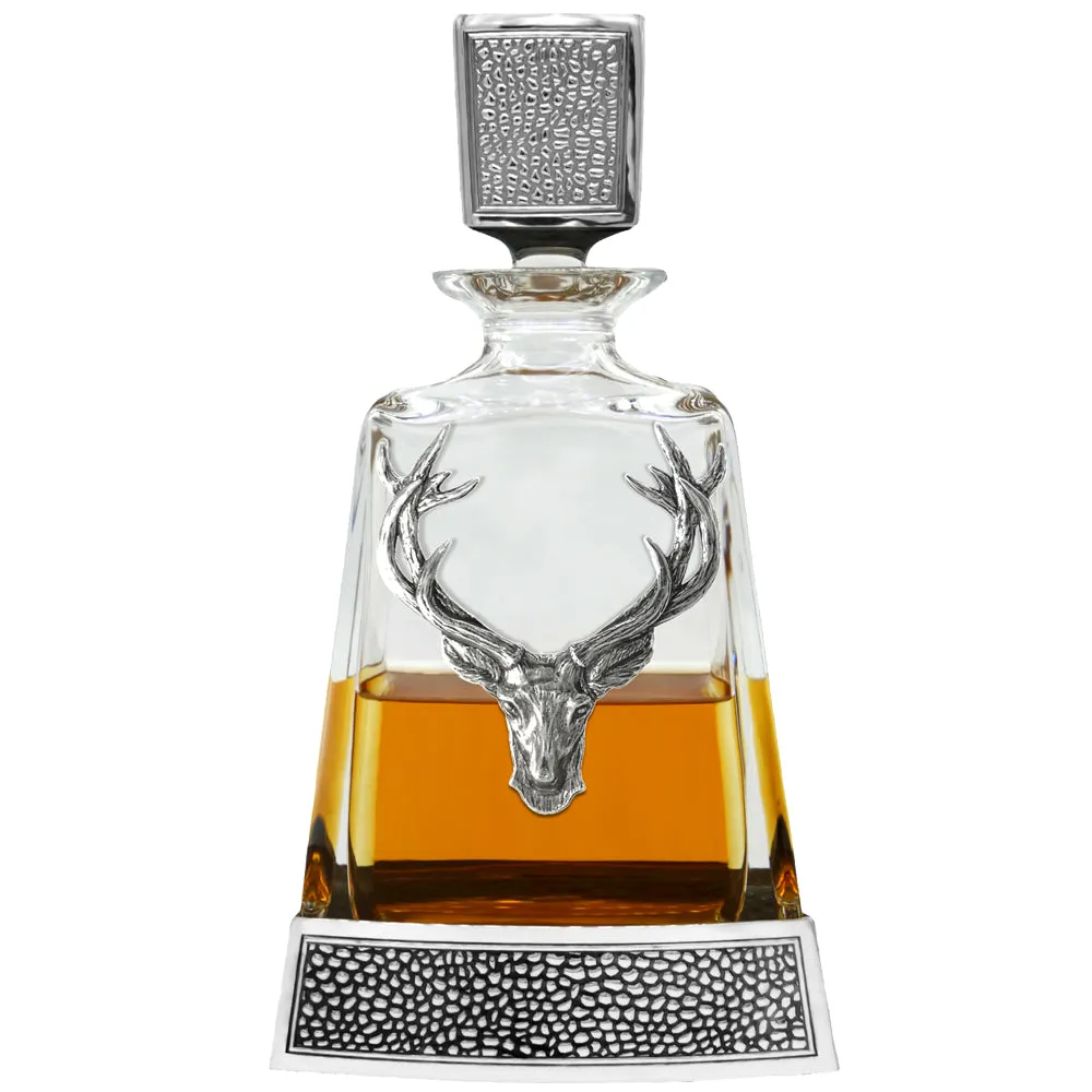 Regal 600ml Whisky, Wine & Spirits Stag Decanter Gift Set Includes 2x 11oz Regal Stag Tumblers