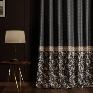 Regal Slate Satin Curtain