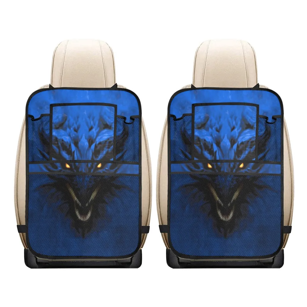 Rich Blue Shadow Dragon Car Seat Back Organizer (2-Pack)