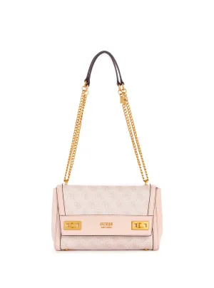 Rose Pink Katey Logo Shoulder Bag