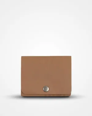 SMOOTH BEIGE NATIVE BATUA - SLIM LEATHER WALLET