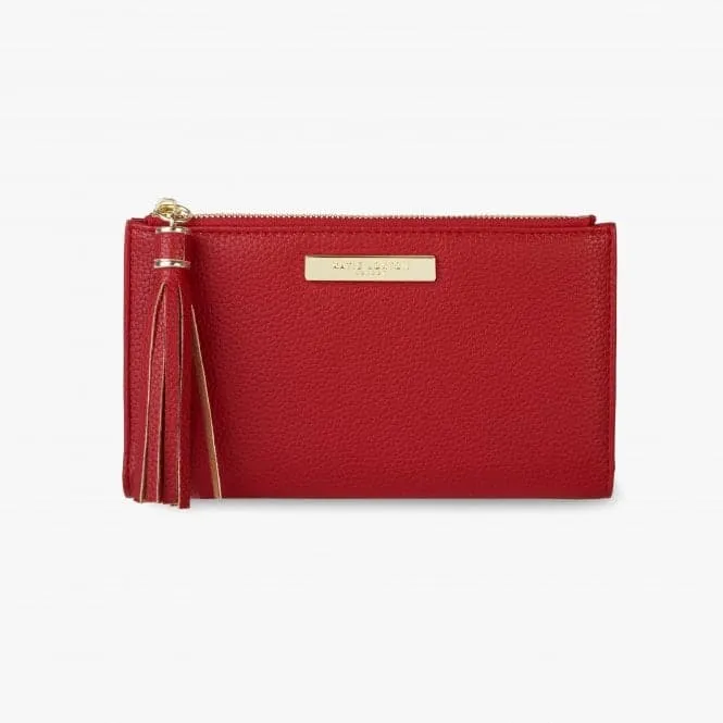 Sophia Tassel Fold Out Red Purse KLB1022