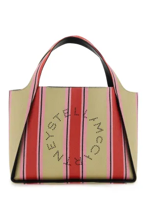 Stella Mccartney 'Stella Logo' Raffia Tote Bag