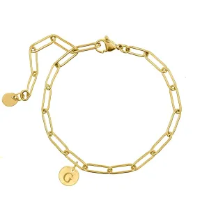 Stylish Initial Charm Bracelet