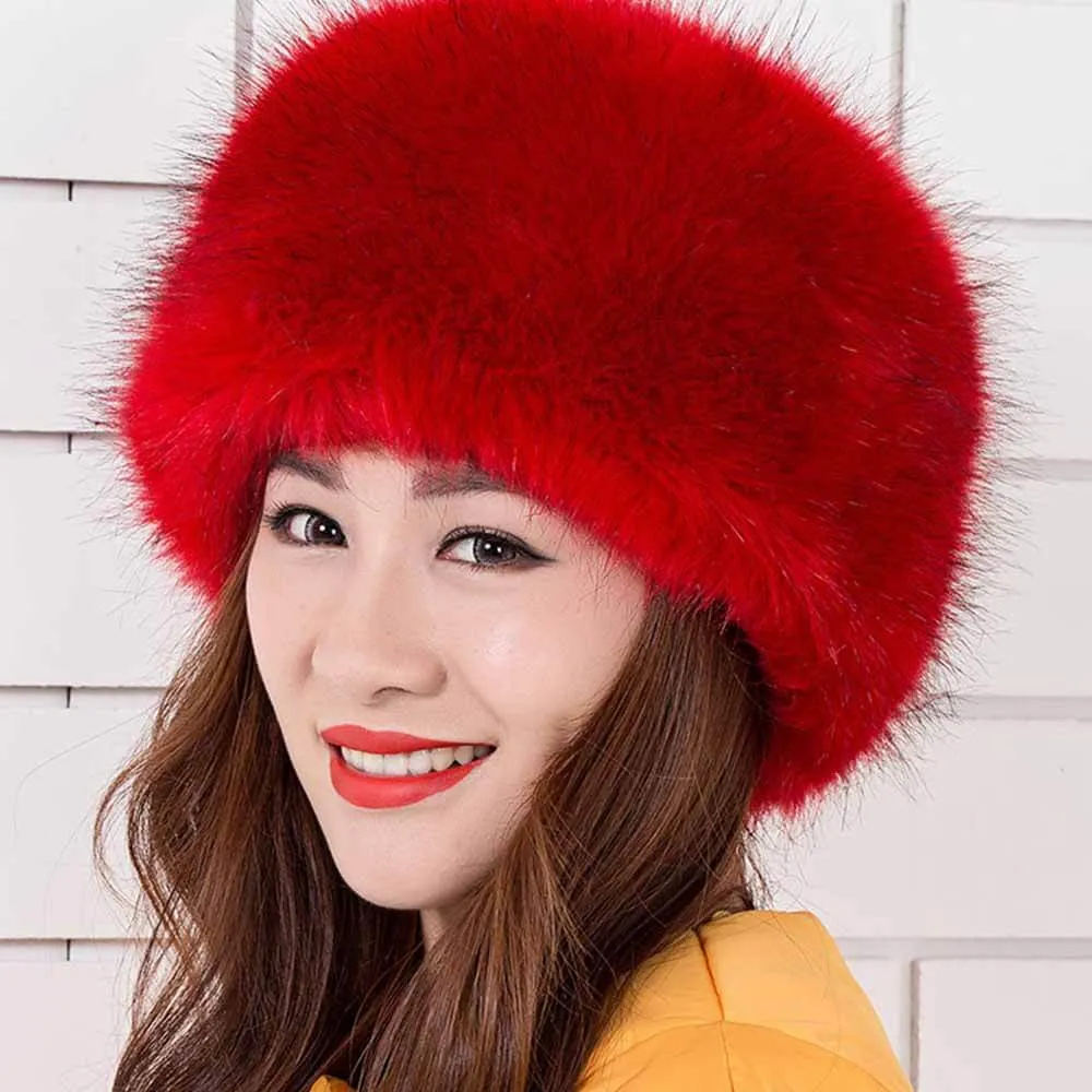 Stylish Round Plush Warm Hat