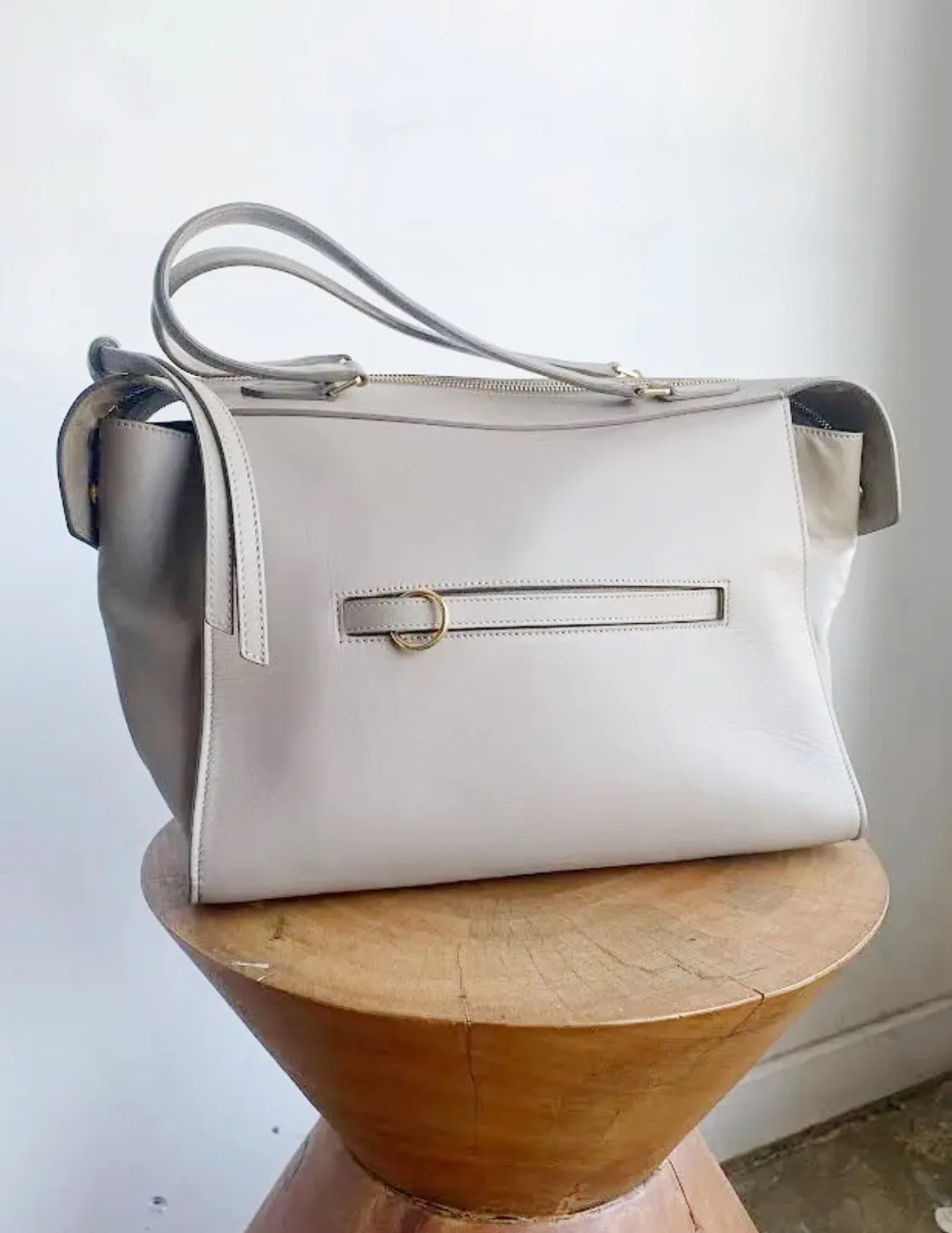 TAUPE RING BAG