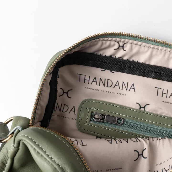 Thandana Boxy Leather Sling Handbag