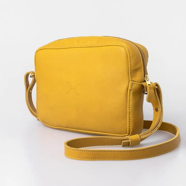 Thandana Boxy Leather Sling Handbag