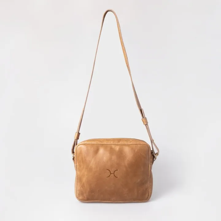 Thandana Boxy Leather Sling Handbag