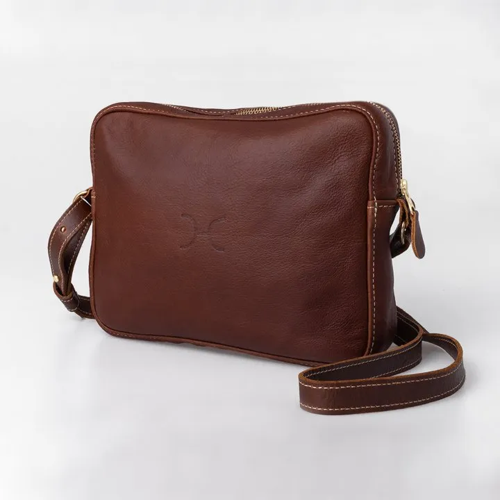 Thandana Boxy Leather Sling Handbag