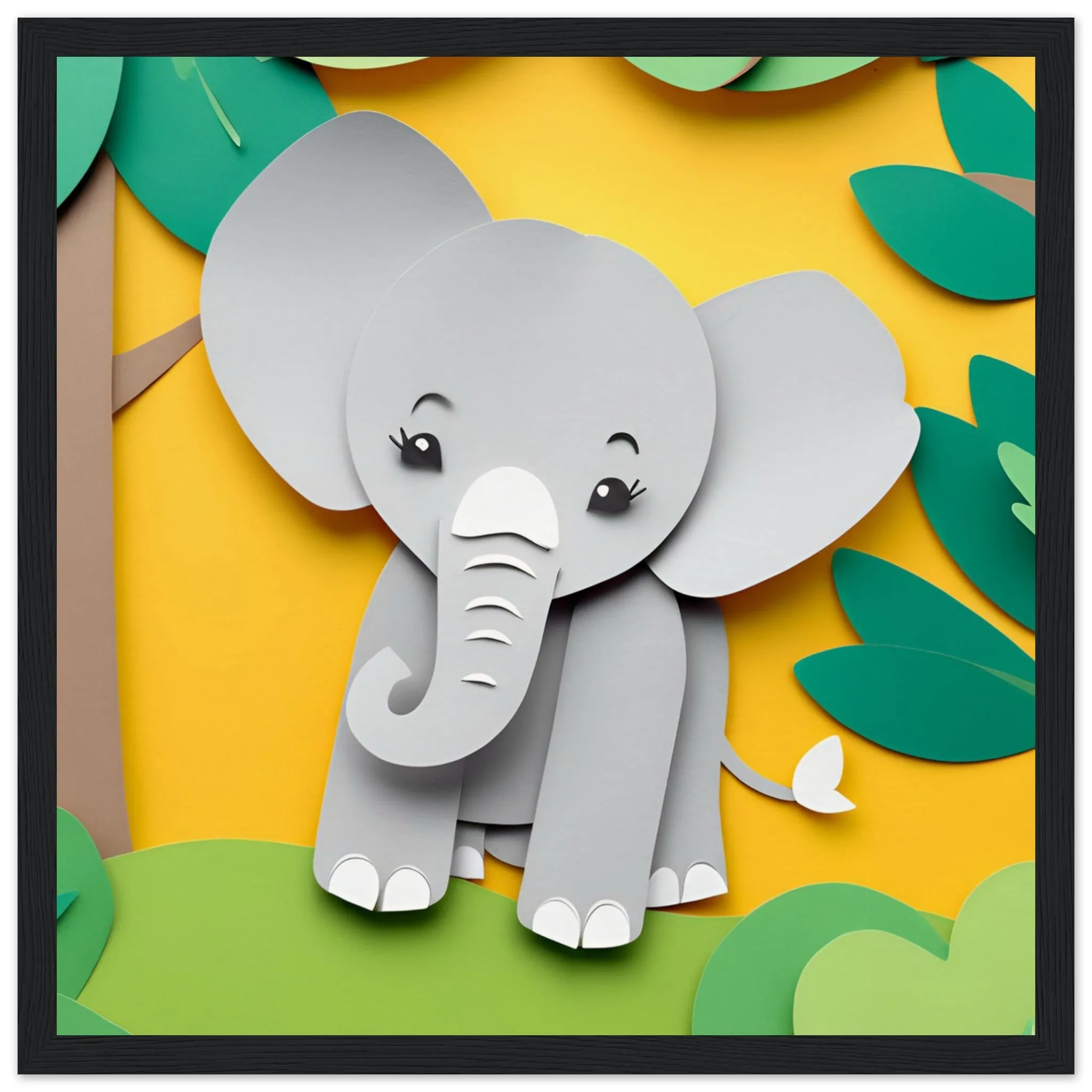 The beauty of paper animal art: Elephant (2 Designs)