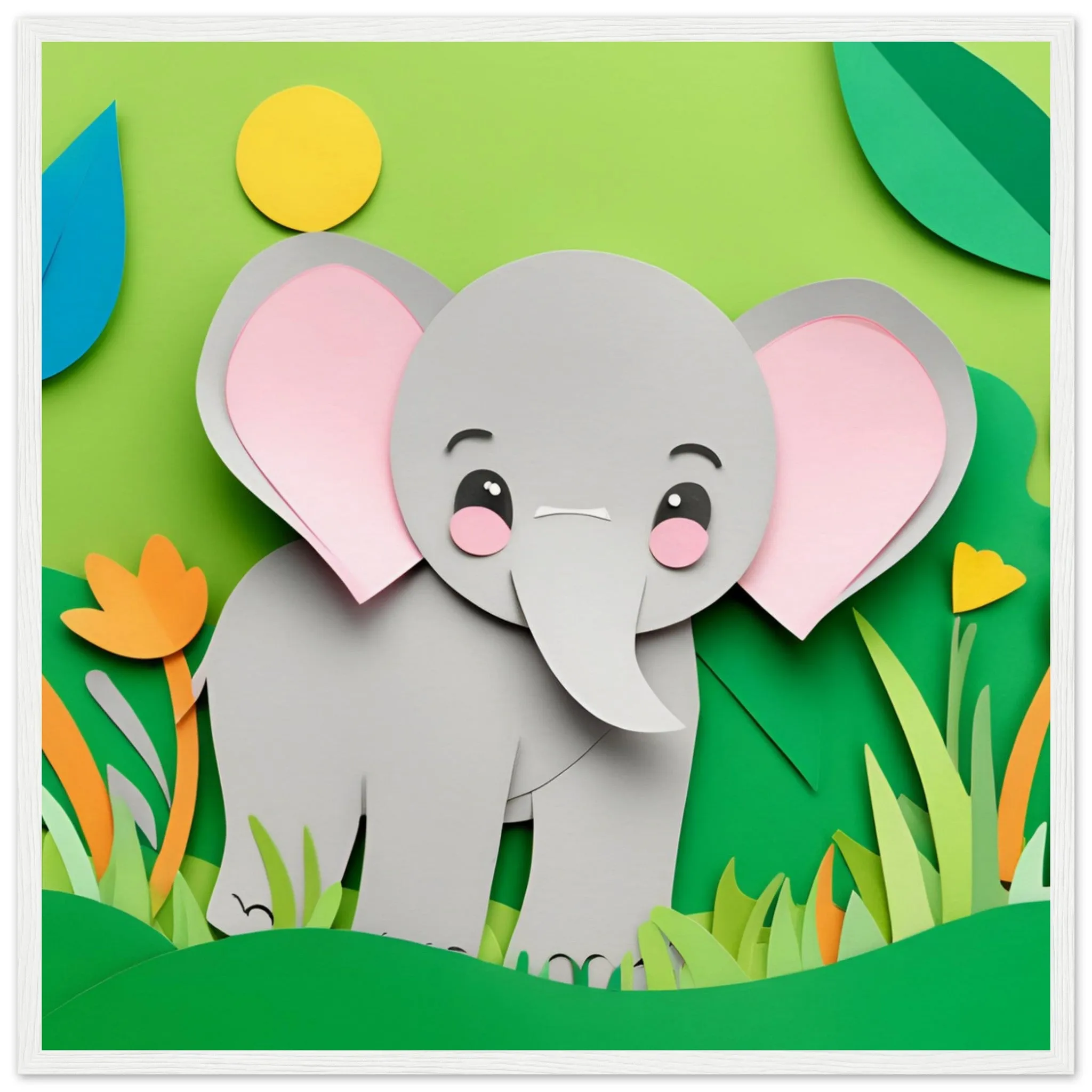 The beauty of paper animal art: Elephant (2 Designs)