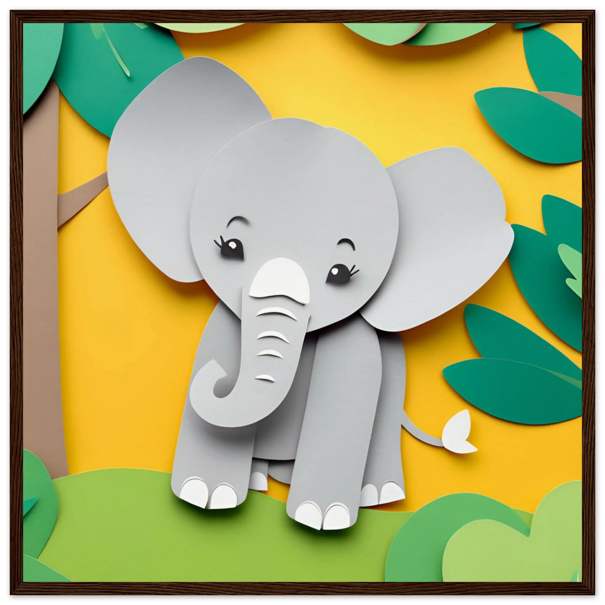 The beauty of paper animal art: Elephant (2 Designs)