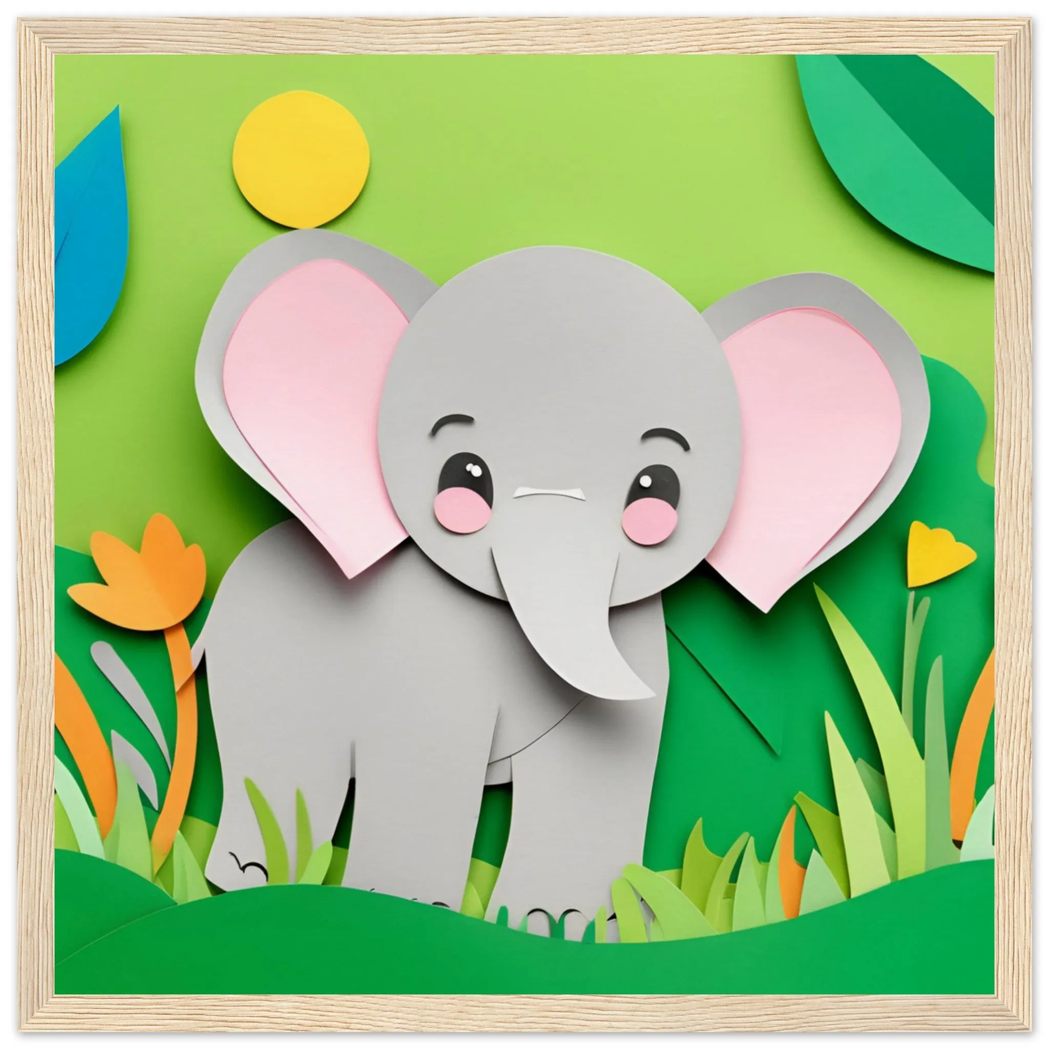 The beauty of paper animal art: Elephant (2 Designs)