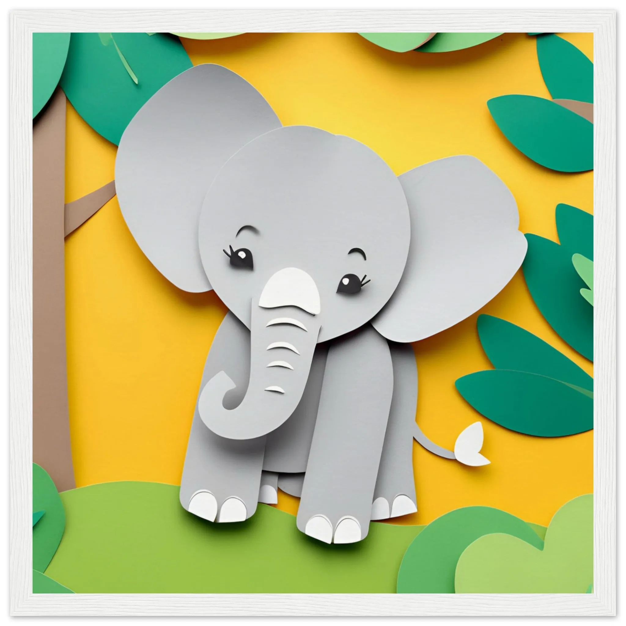 The beauty of paper animal art: Elephant (2 Designs)