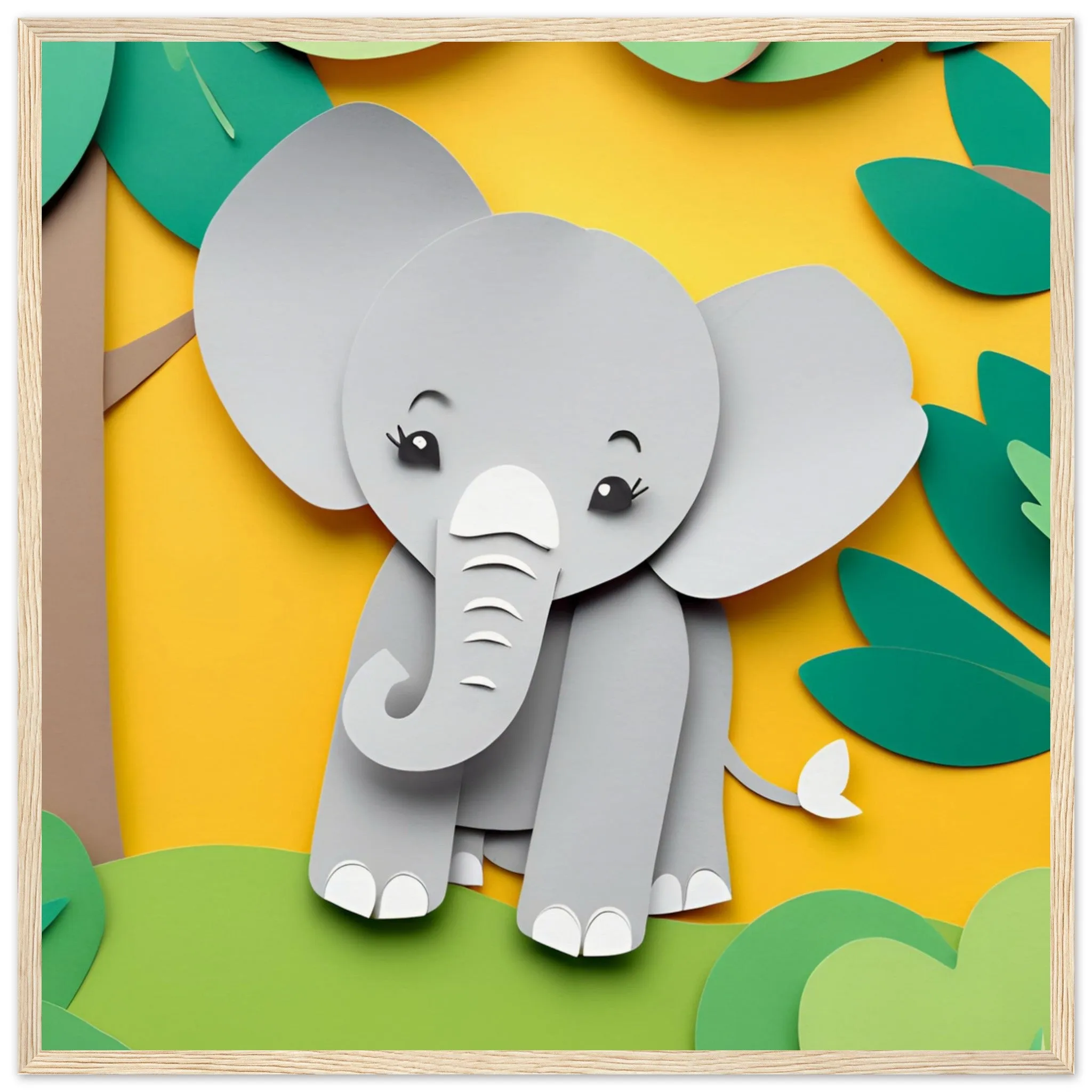 The beauty of paper animal art: Elephant (2 Designs)