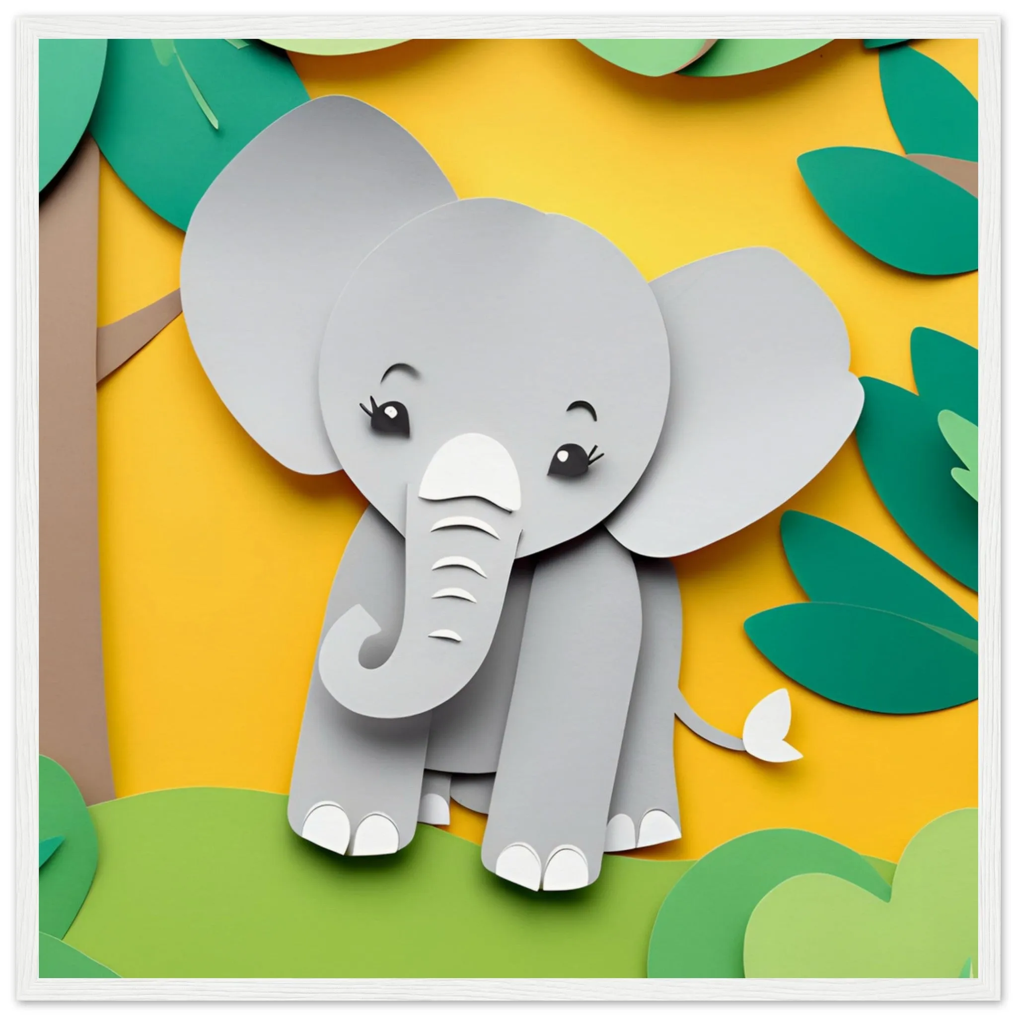 The beauty of paper animal art: Elephant (2 Designs)