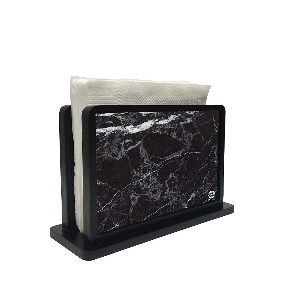 Tissue Holder Paper Napkin Stand - Marble Black