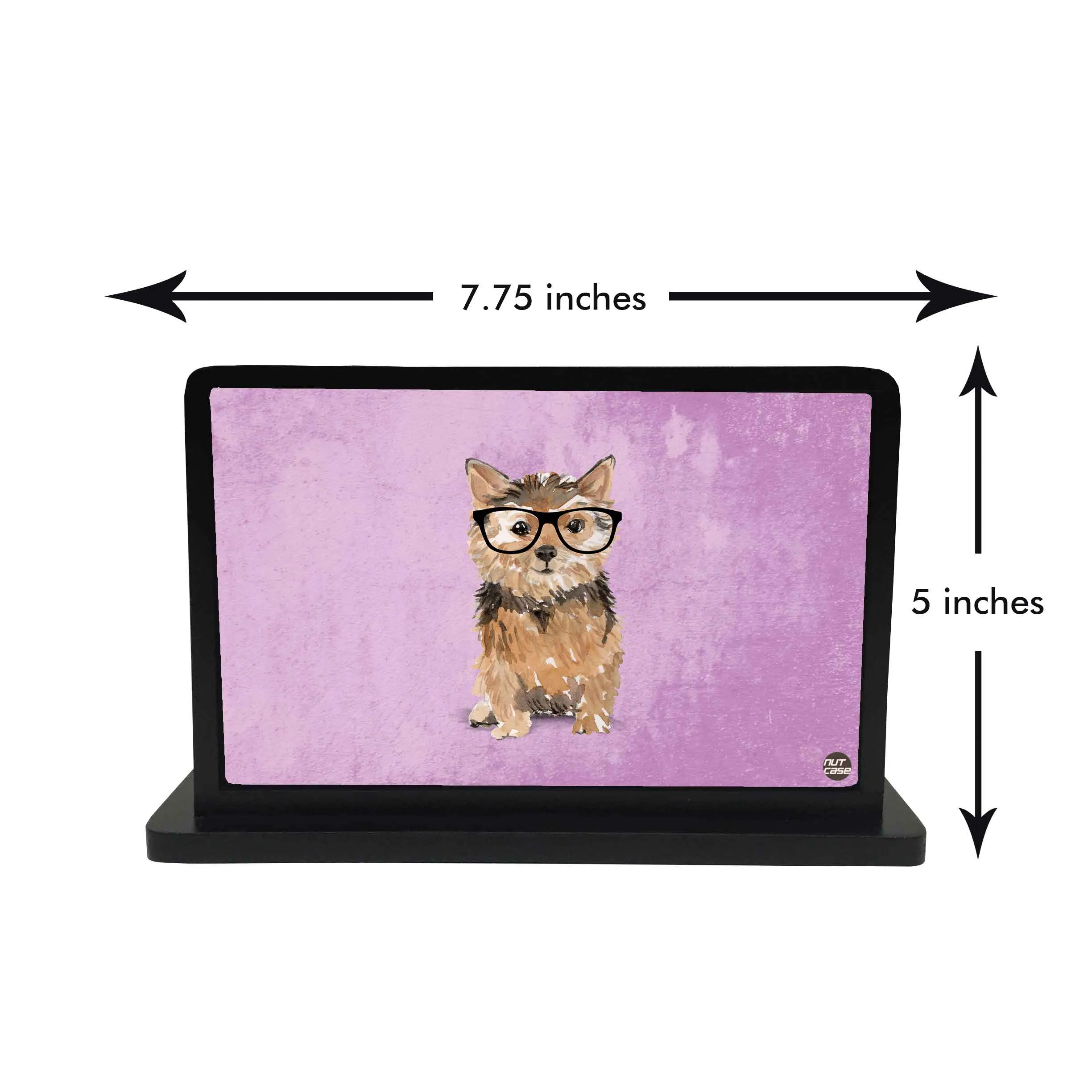 Tissue Holder Paper Napkin Stand - Smart Dog Purple