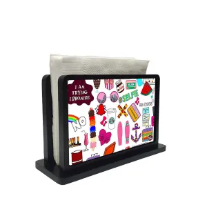 Tissue Holder Paper Napkin Stand - Teen Talk Element