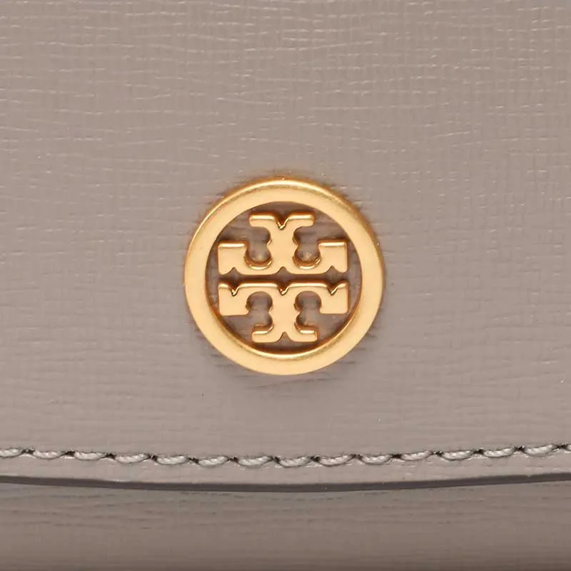 TORY BURCH ROBINSON Chain Wallet Gray Heron 137152