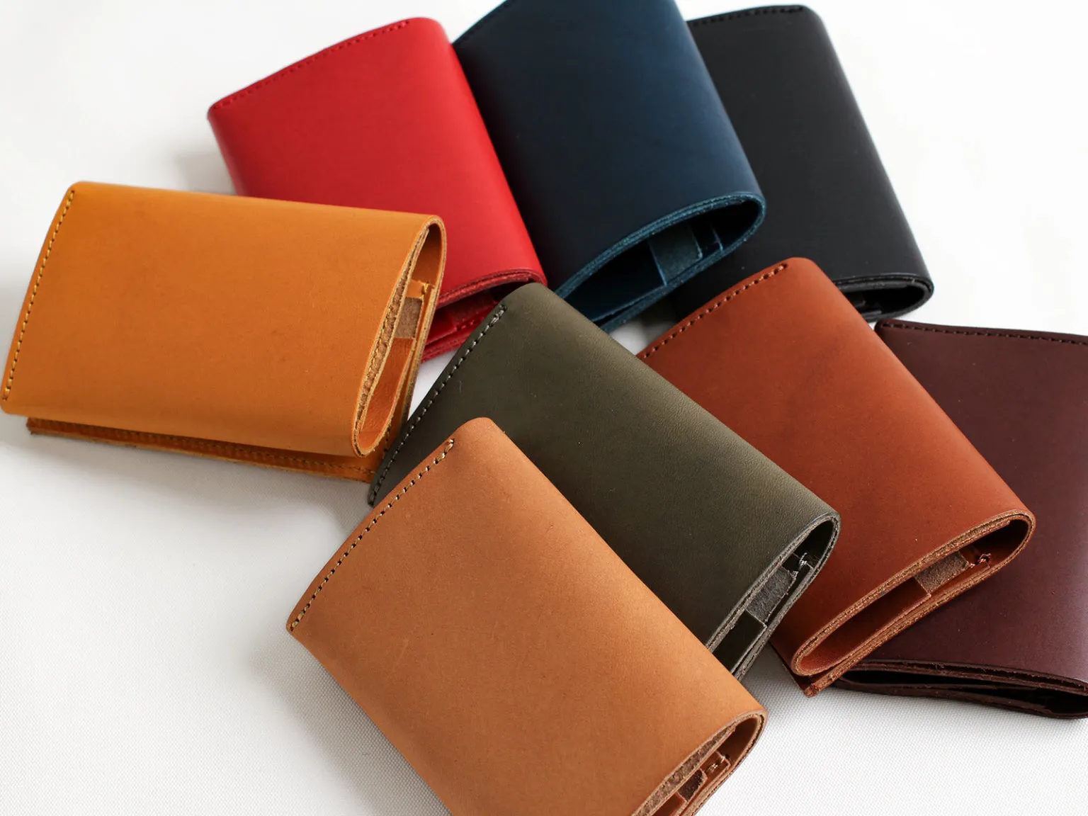 Tri-Fold Leather Wallet, Made in Japan