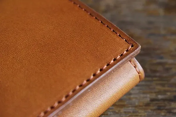 Tri-Fold Leather Wallet, Made in Japan