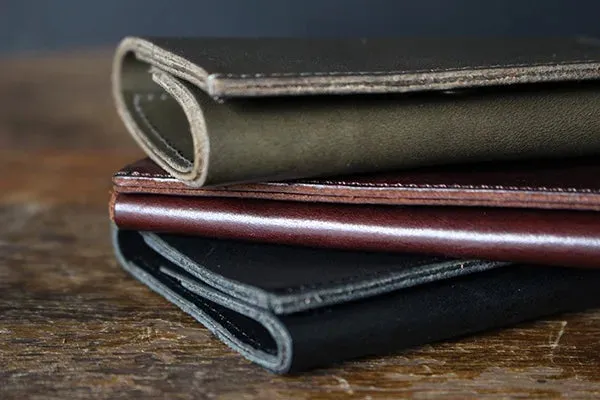 Tri-Fold Leather Wallet, Made in Japan