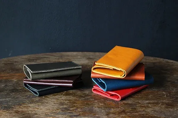 Tri-Fold Leather Wallet, Made in Japan