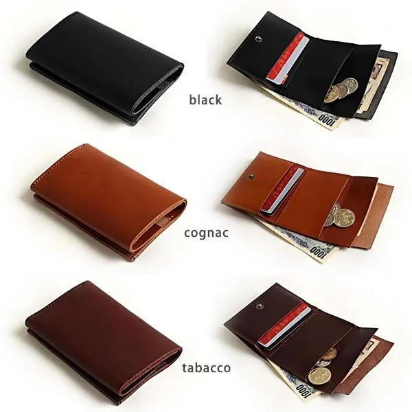 Tri-Fold Leather Wallet, Made in Japan