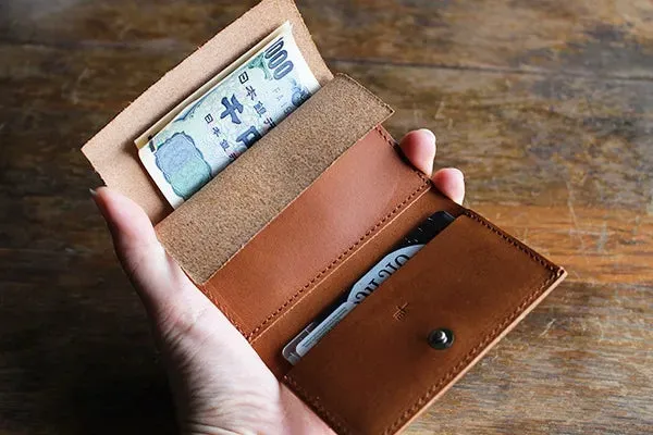 Tri-Fold Leather Wallet, Made in Japan