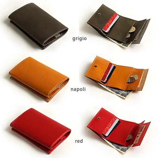 Tri-Fold Leather Wallet, Made in Japan