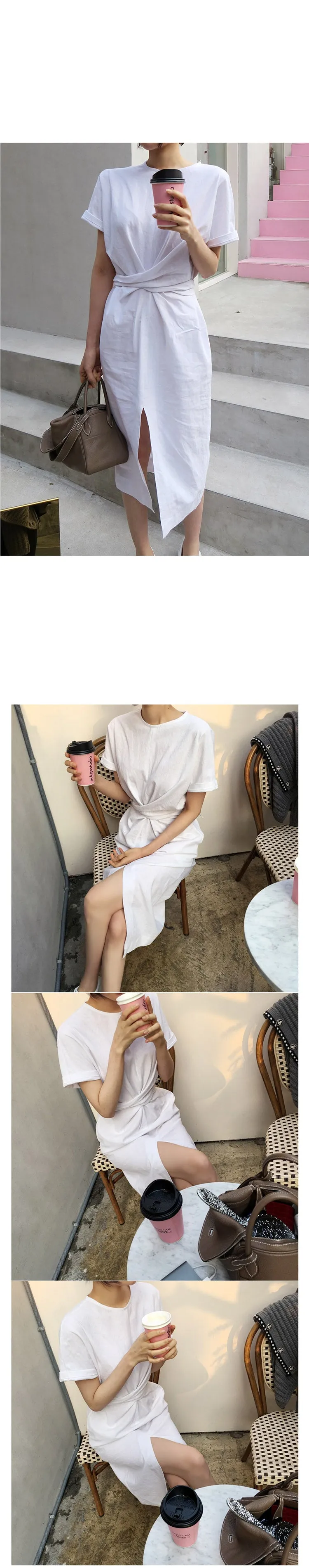 VenusFox cotton bandage bodycon sexy casual dress