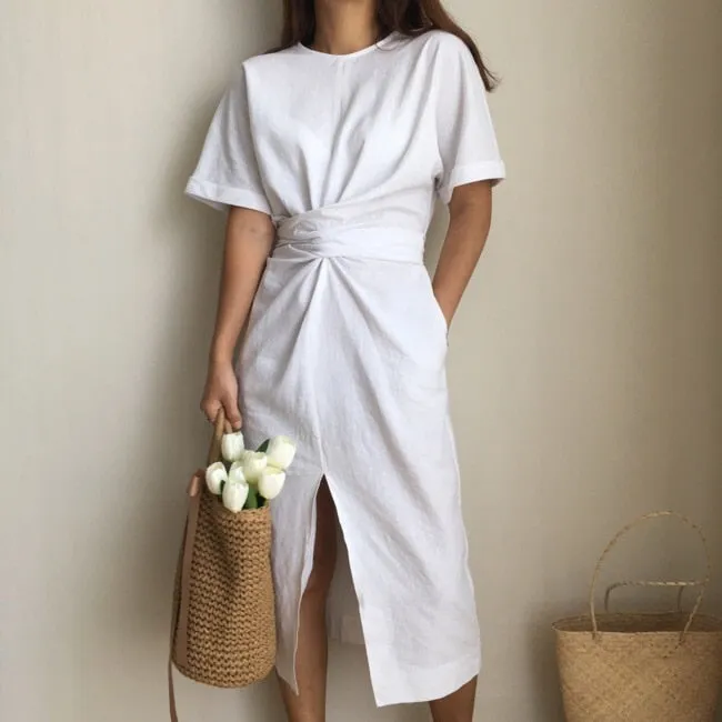 VenusFox cotton bandage bodycon sexy casual dress