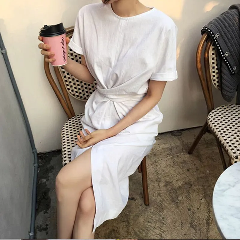 VenusFox cotton bandage bodycon sexy casual dress