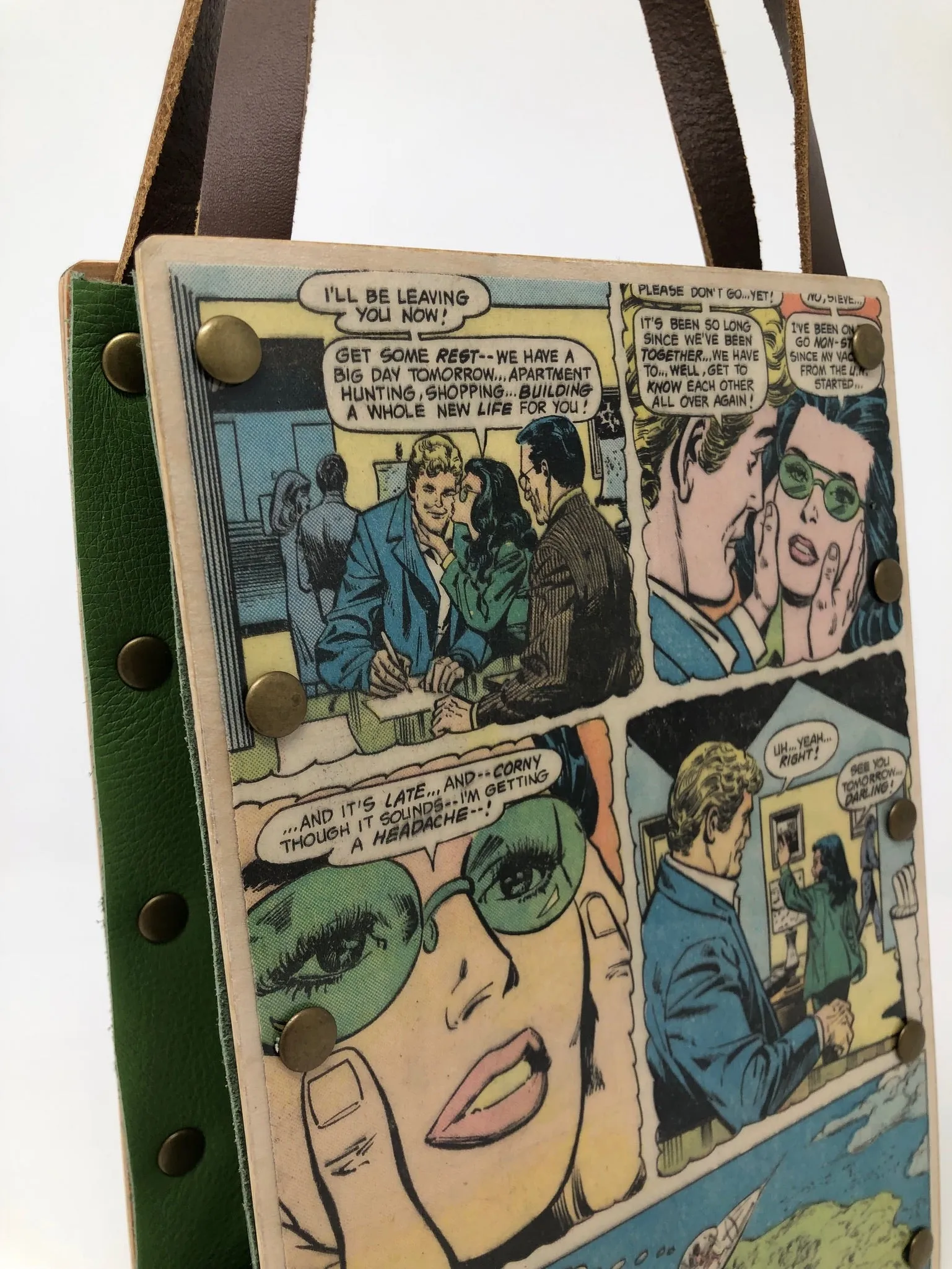 Vintage Wonder Woman Handbag - Justice League Heros Wonder Woman and Superman