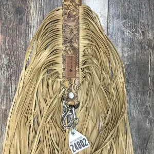 Western Mini Leather Fringe Strap 48" #24802