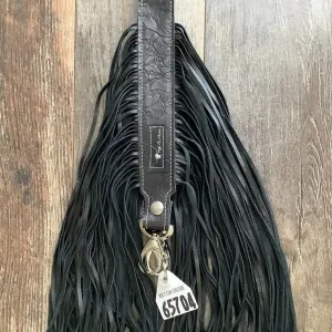 Western Mini Leather Fringe Strap 48" #65704