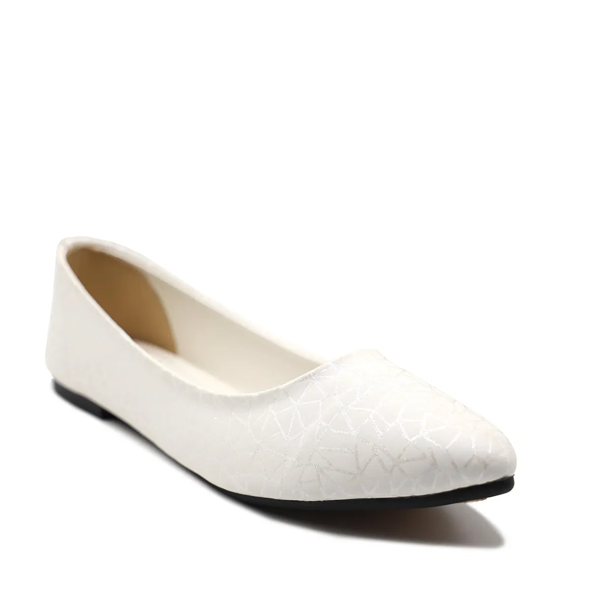 White Casual Pumps 090838